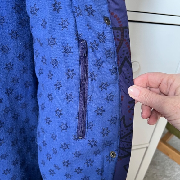 Gudrun Sjoden Warm Winter Coat Purple Size Large (10-12) - Picture 4 of 7